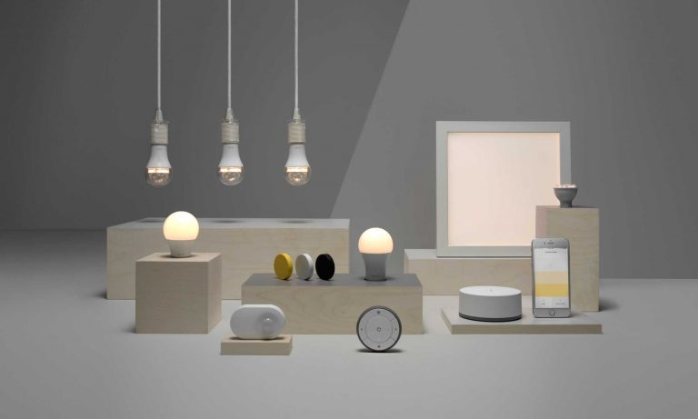 Onderdelen van de IKEA Tradfri smart lighting serie