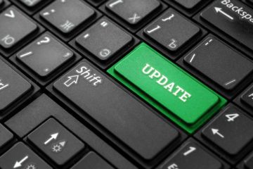 Toetsenbord met updateknop