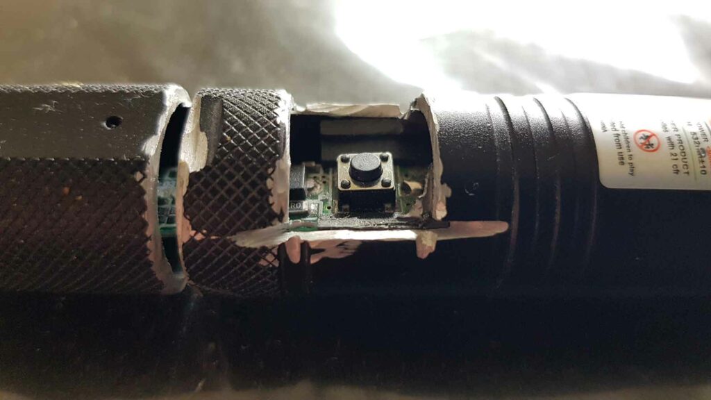 Gehavende laserpointer